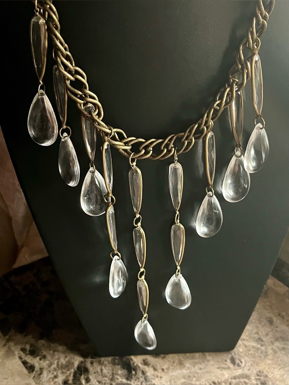 Chandelier Drop Statement Necklace